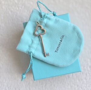 Tiffany & Co. Sterling Silver Trefoil Clover Key Pendant